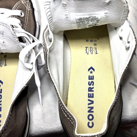 Converse Unisex Chuck Taylor All Star Low Top Sneakers Brown Size 7.5 M 9.5 W - Picture 5 of 8